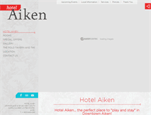Tablet Screenshot of hotelaiken.com